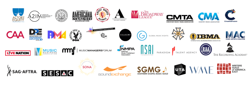 Various music logos